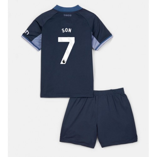Maillot de foot Tottenham Hotspur Son Heung-min #7 Extérieur enfant 2023-24 Manches Courte (+ pantalon court)